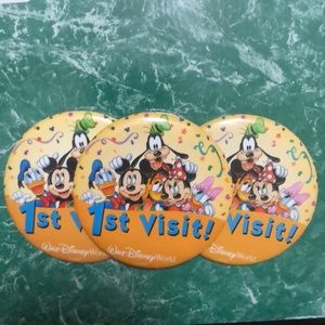 Disney world first visit button